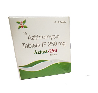 Aziast 250mg Tablet, Azithromycin 250mg, Price, Uses, Side Effects –Drugcarts