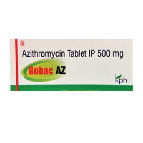 Gobac AZ 500mg Tablet, Azithromycin 500mg, Price, Uses, Side Effects –Drugcarts