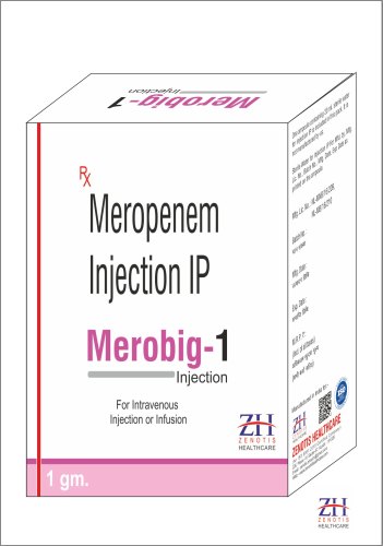 Merobig 1 Injection, Meropenem 1000mg, Price, Uses, Side Effects - Drugcarts