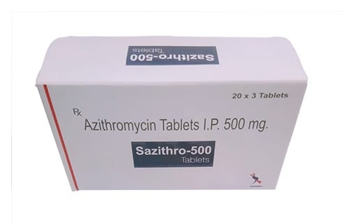 Sazithro 500mg Tablet, Azithromycin 500mg, Price, Uses, Side Effects –Drugcarts
