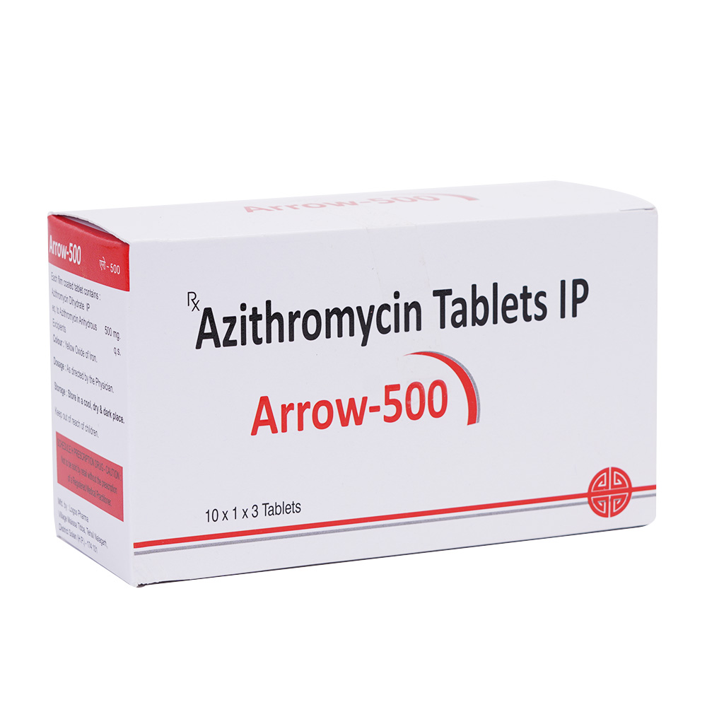 Arrow 500mg Tablet, Azithromycin 500mg, Price, Uses, Side Effects –Drugcarts
