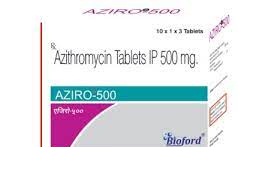 Aziro 500mg Tablet, Azithromycin 500mg, Price, Uses, Side Effects –Drugcarts