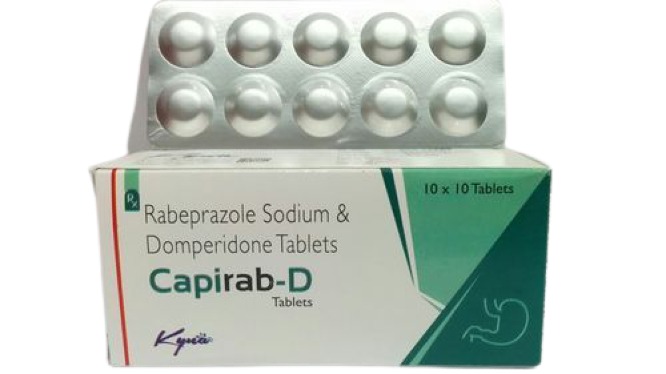 Capirab-D Tablet, Rabeprazole 20mg, Domperidone 10mg, Price, Uses, Side Effects – Drugcarts