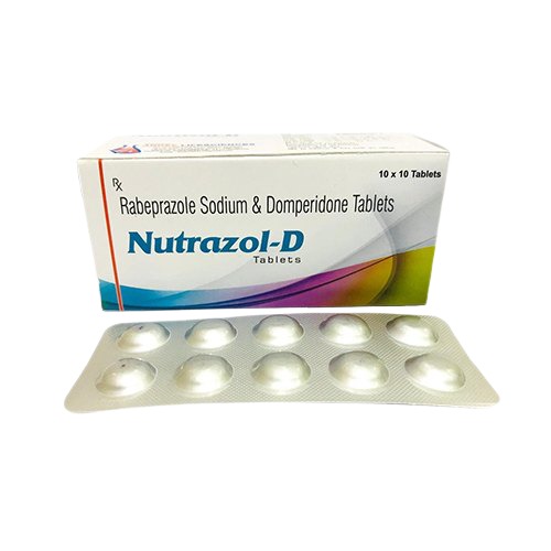 Nutrazol-D Tablet, Rabeprazole 20mg, Domperidone 10mg, Price, Uses, Side Effects – Drugcarts